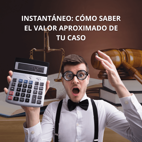 Instantáneo: Cómo Saber el Valor Aproximado de tu Caso foto de persona con calculadora