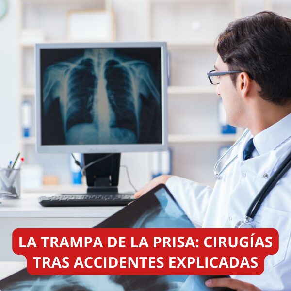 Cirugías Tras Accidentes: cuidado con la prisa, un doctor viendo unos rayos X