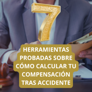 Calcular tu Compensación tras Accidente: 7 herramientas, alante, detras persona calculando